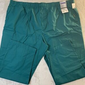 Landau NEW Mens Scrub Pants Hunter Green Draw String  4XL  7 Pockets